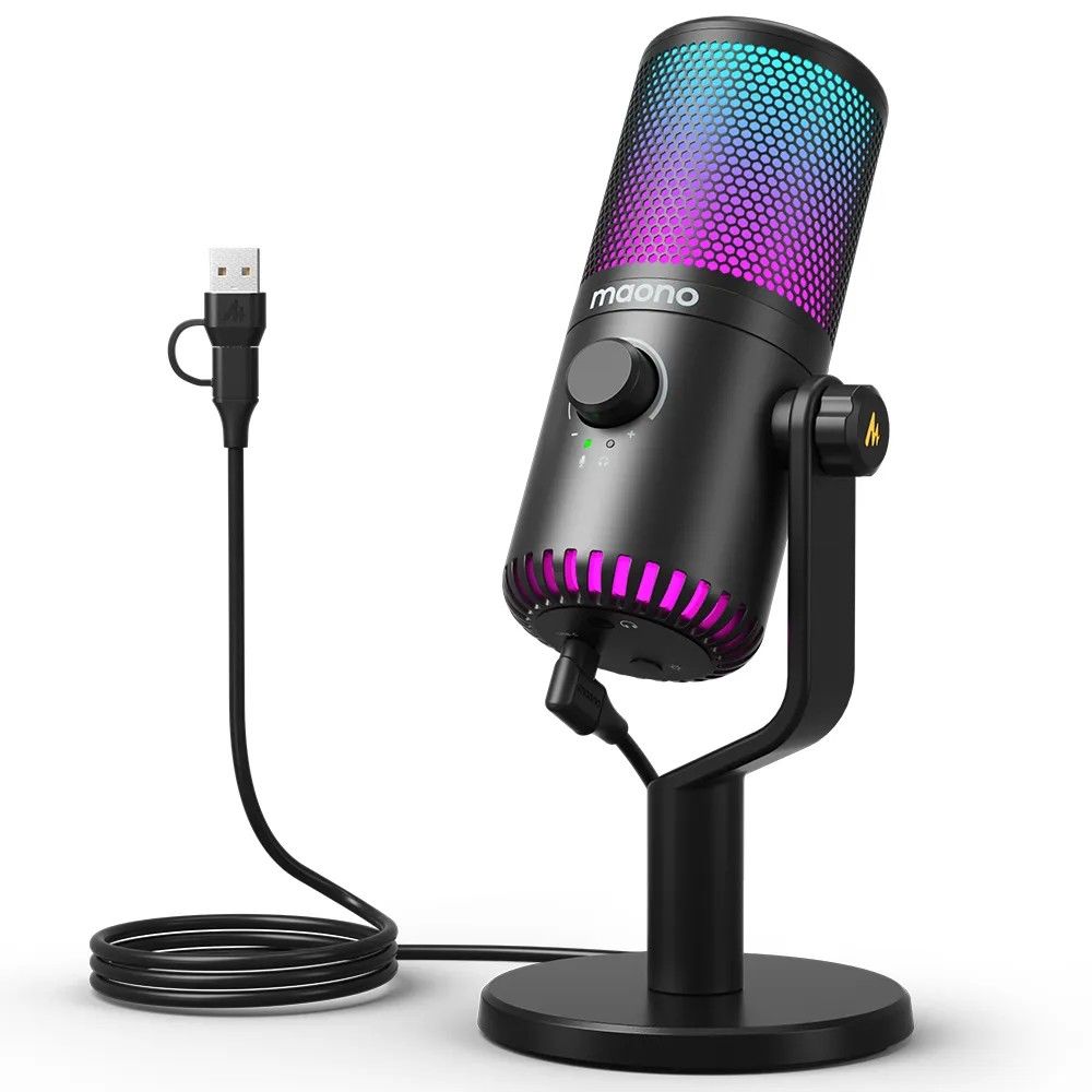 MAONO DM30RGB USB Oyun Mikrofonu (Siyah)