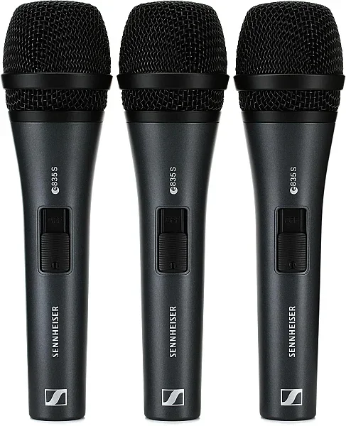 3-PACK E 835-S / Dinamik Kablolu Mikrofon | 3'lü