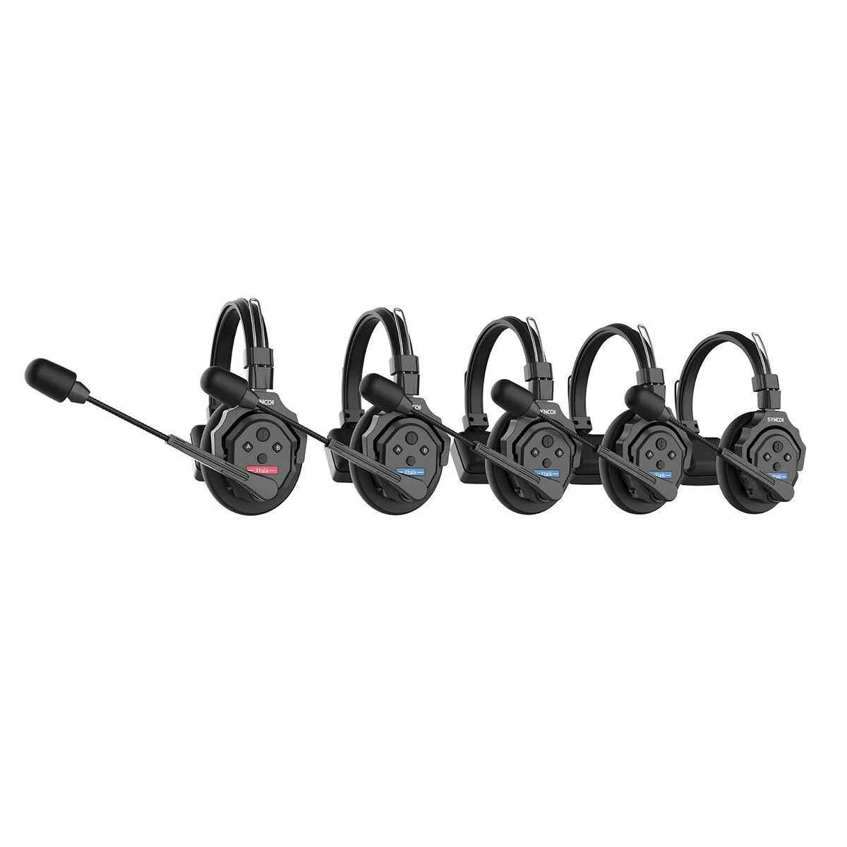 Synco X-Talk X5 Wireless Intercom Tek Kulaklı Kulaklık (5'li Set)