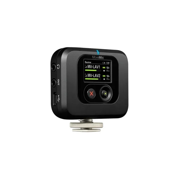 MoveMic Two Receiver Kit İki kanal Kablosuz Yaka Mikrofonu (Alıcı Dahil)