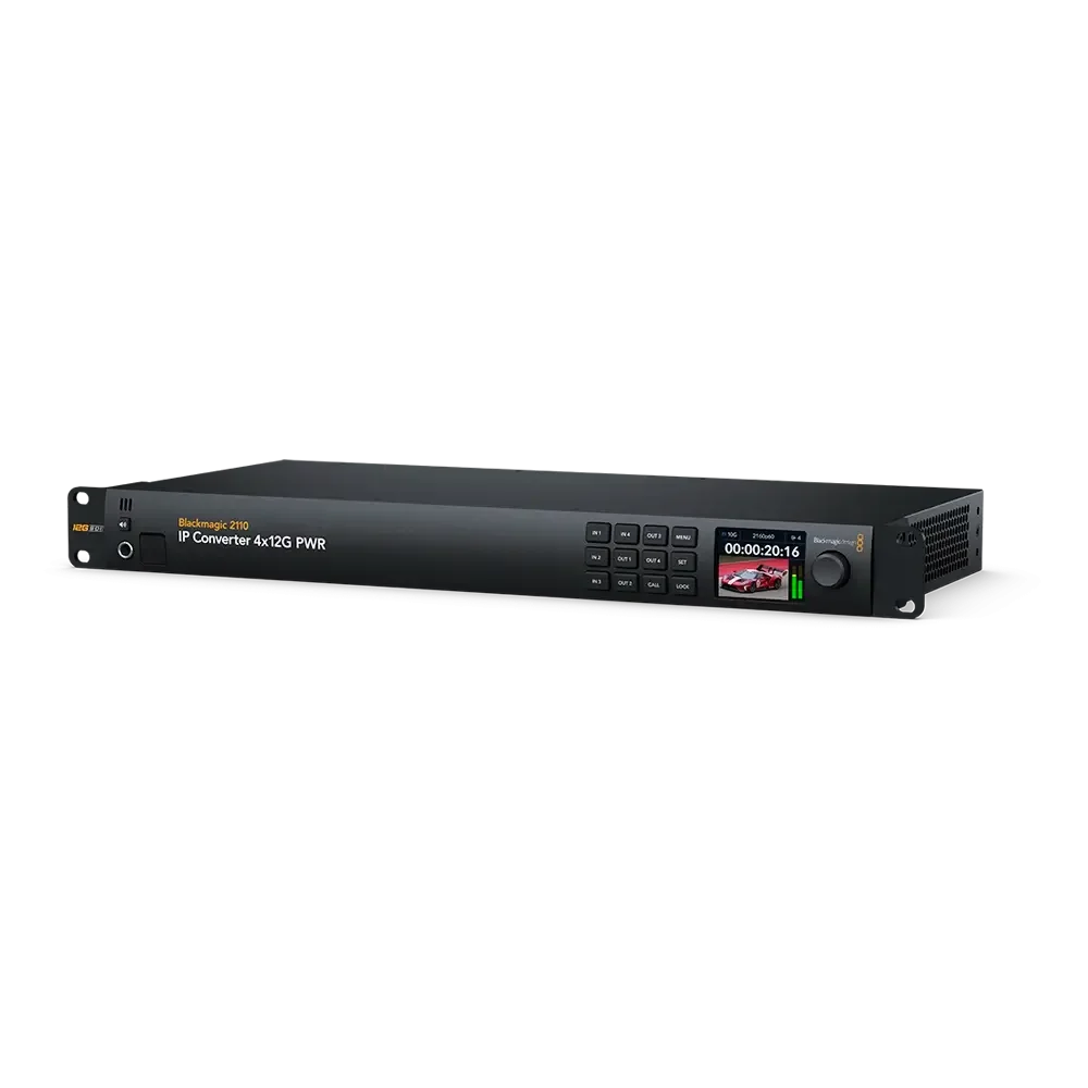 Blackmagic 2110 IP Converter 4x12G PWR