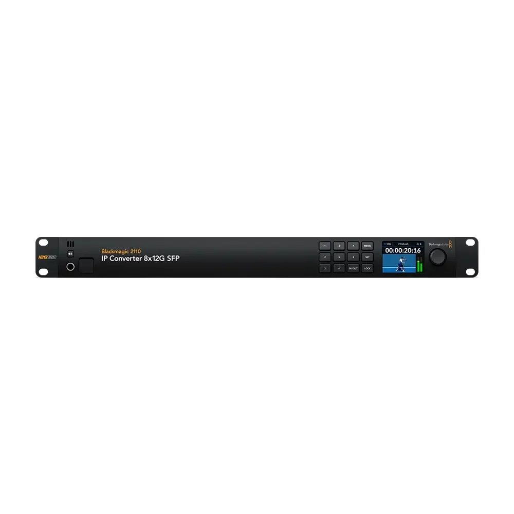 Blackmagic 2110 IP Converter 8x12G SFP