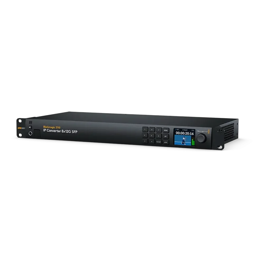 Blackmagic 2110 IP Converter 8x12G SFP