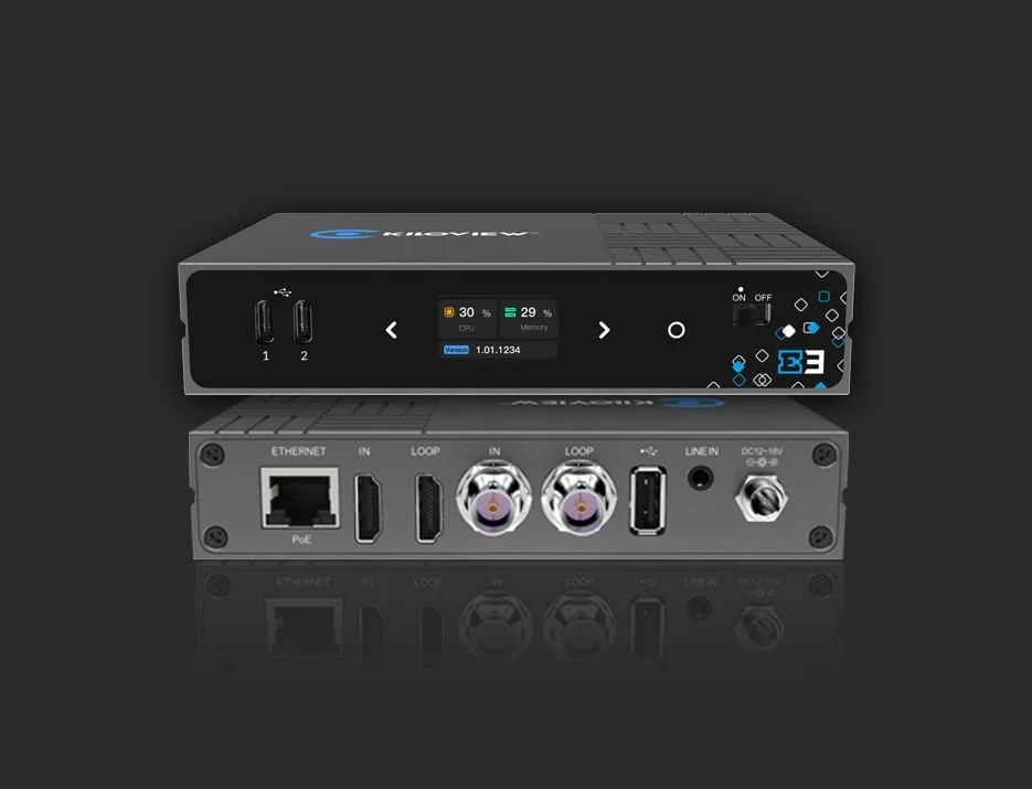 Kiloview E3 4K HDMI/3G-SDI Çift Kanallı Video Kodlayıcı