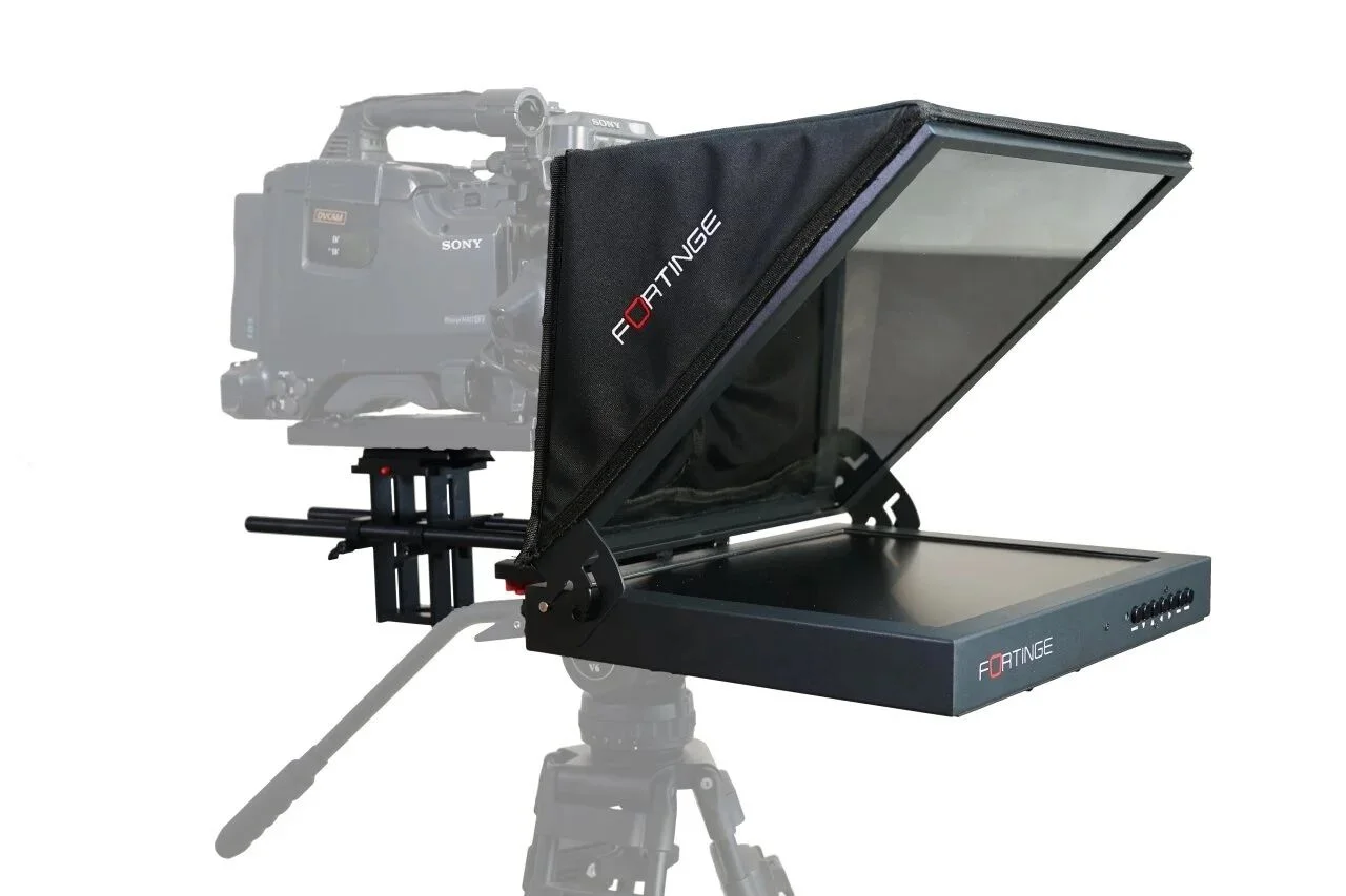 Fortinge PROS15 Stüdyo Prompter + Fortinge Taşıma Çantası + Miliboo MTT609A Tripod + W200 Ağırlık