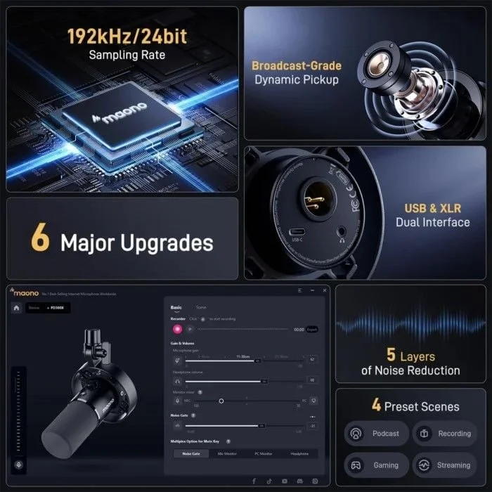 MAONO PD300X USB/XLR Dinamik Mikrofon
