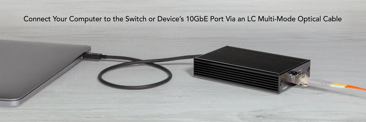 Sonnet Solo10G™ SFP+  Thunderbolt 3 Adaptör SOLO10G-SFP-T3