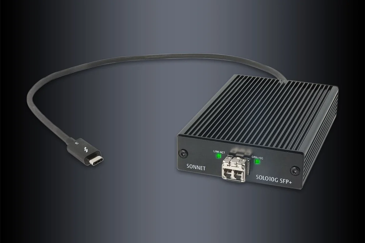 Sonnet Solo10G™ SFP+  Thunderbolt 3 Adaptör SOLO10G-SFP-T3