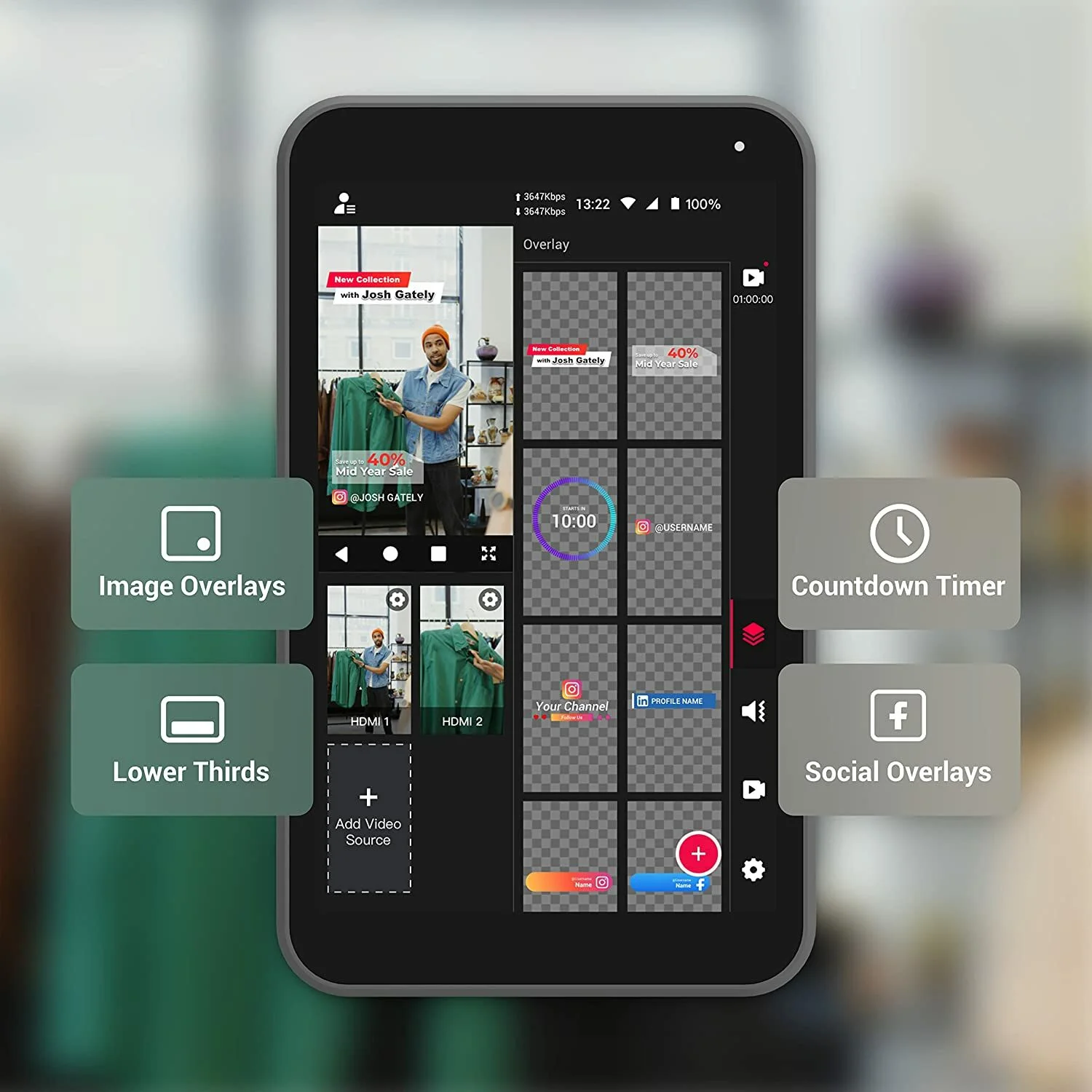 YoloBox inStream Dikey Canlı Yayın Cihazı
