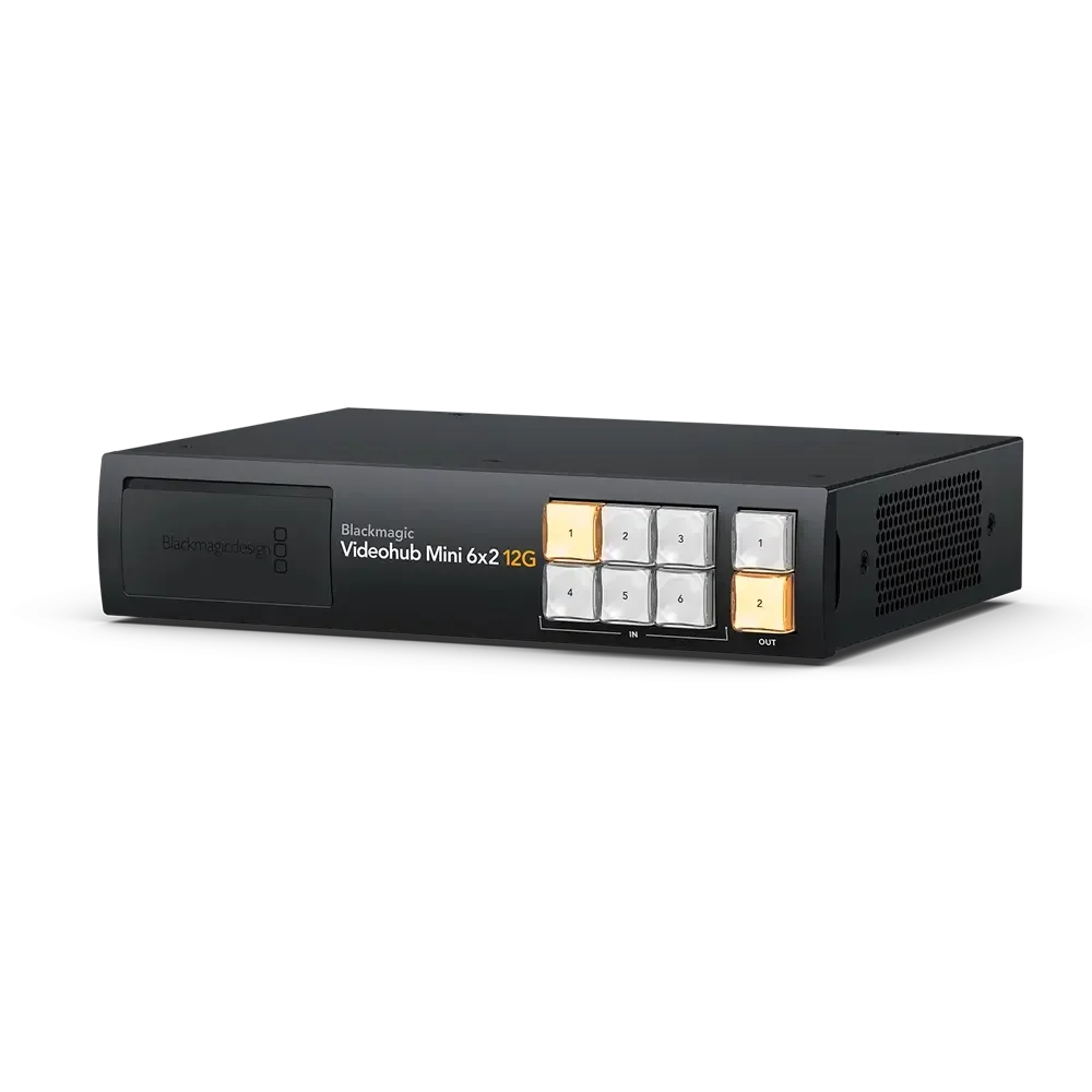 Blackmagic Videohub Mini 6×2 12G