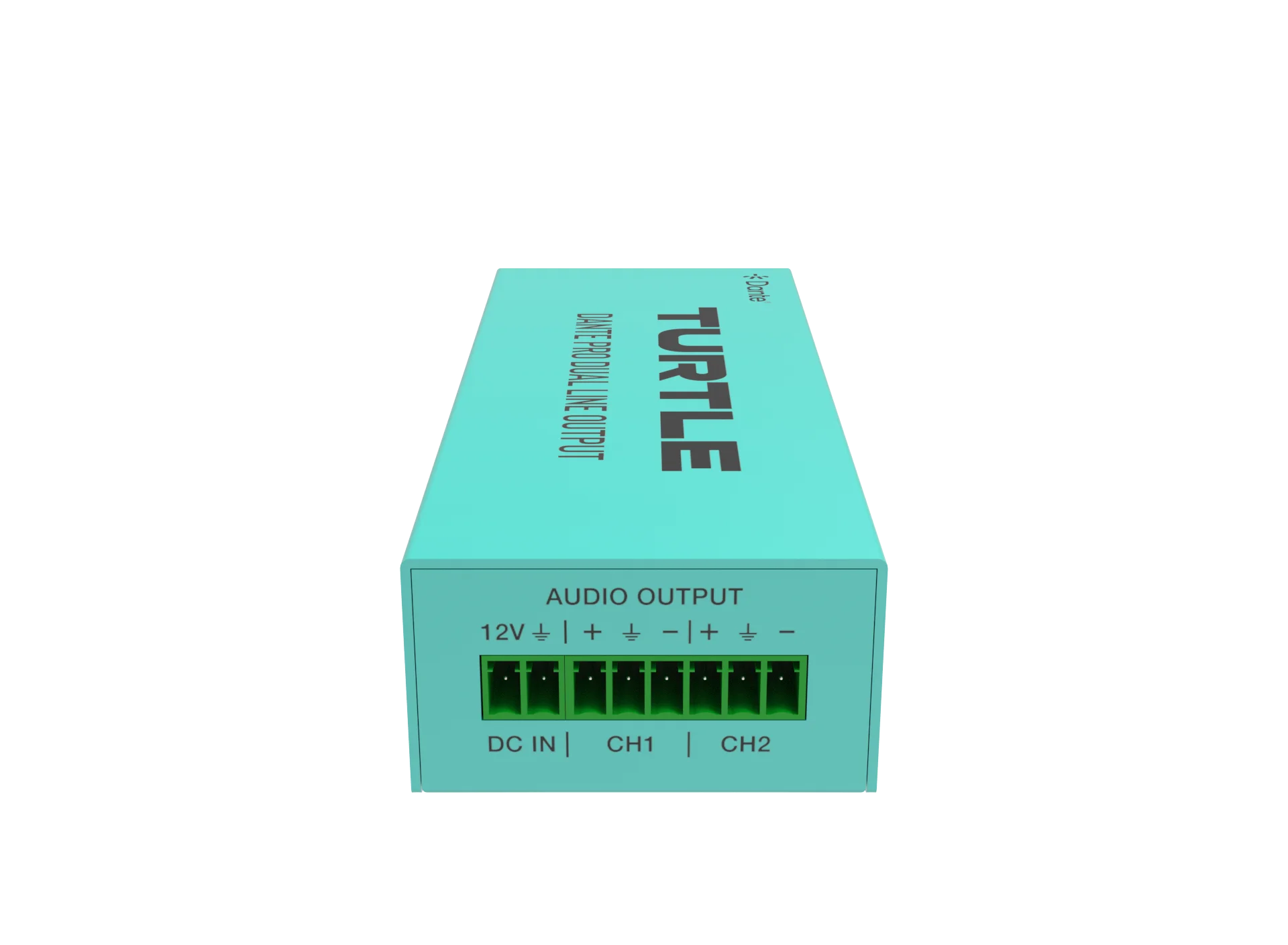 Turtle TAV-D2LDE-PRO Dante Pro Dual Channel Analog Line Output Adapter with Gain Controls