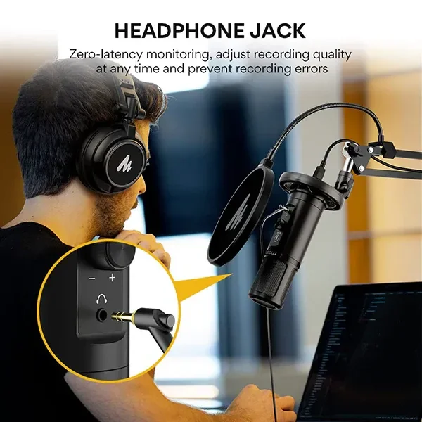 MAONO PM422 Tak & Çalıştır Podcast için USB Mikrofon