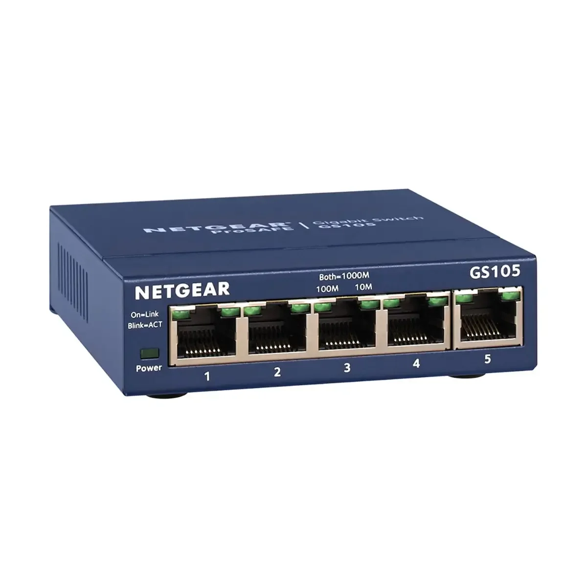 NETGEAR GS105UK – 5-Port COPPER Gigabit Ethernet Unmanaged Switch
