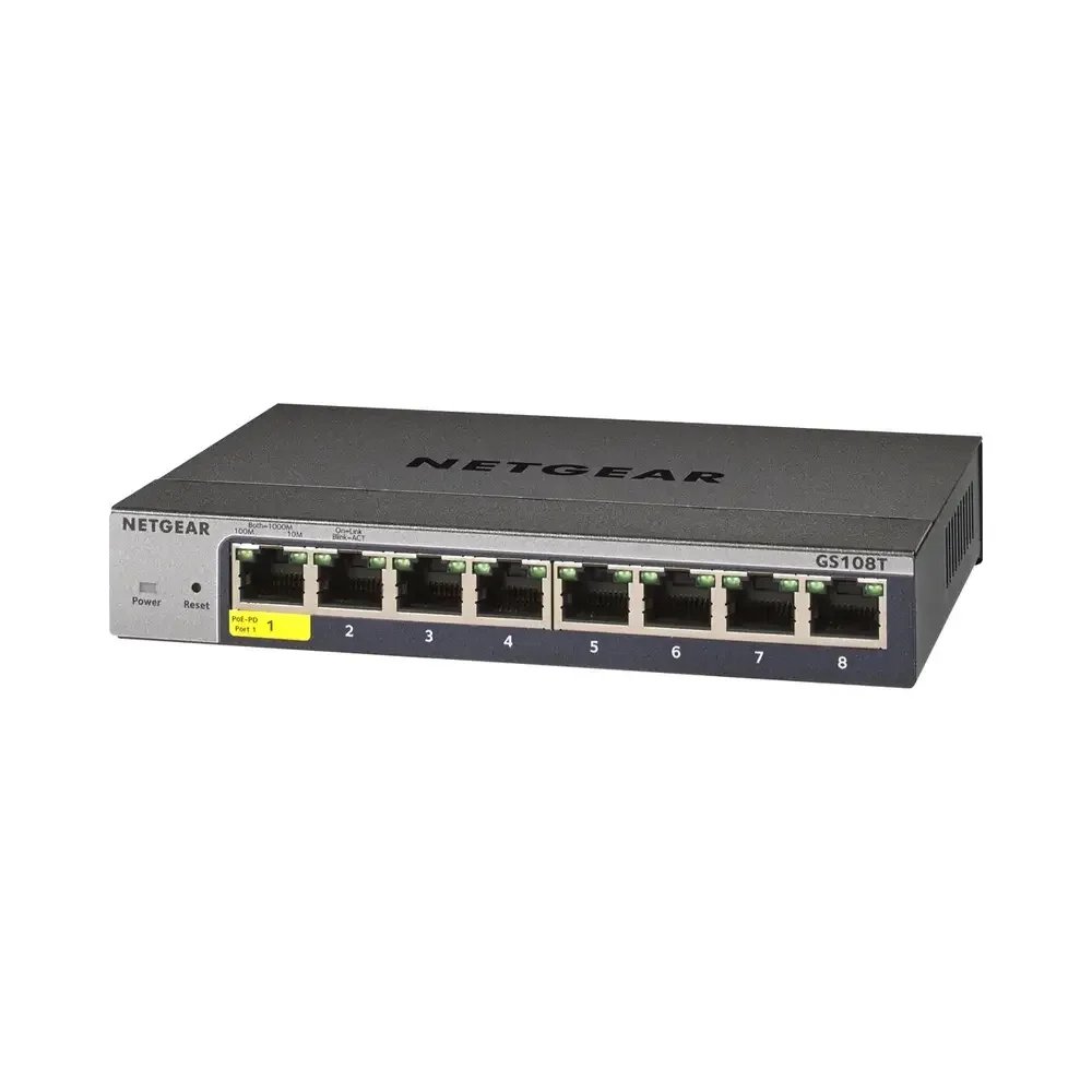 NETGEAR GS108Tv3 – 8P GE Smart Switch