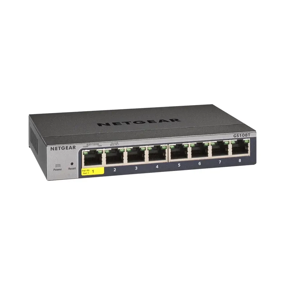 NETGEAR GS108Tv3 – 8P GE Smart Switch