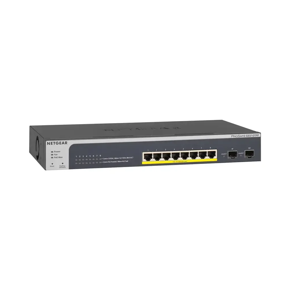 NETGEAR GS510TPP – 8P GE POE+ Smart Switch