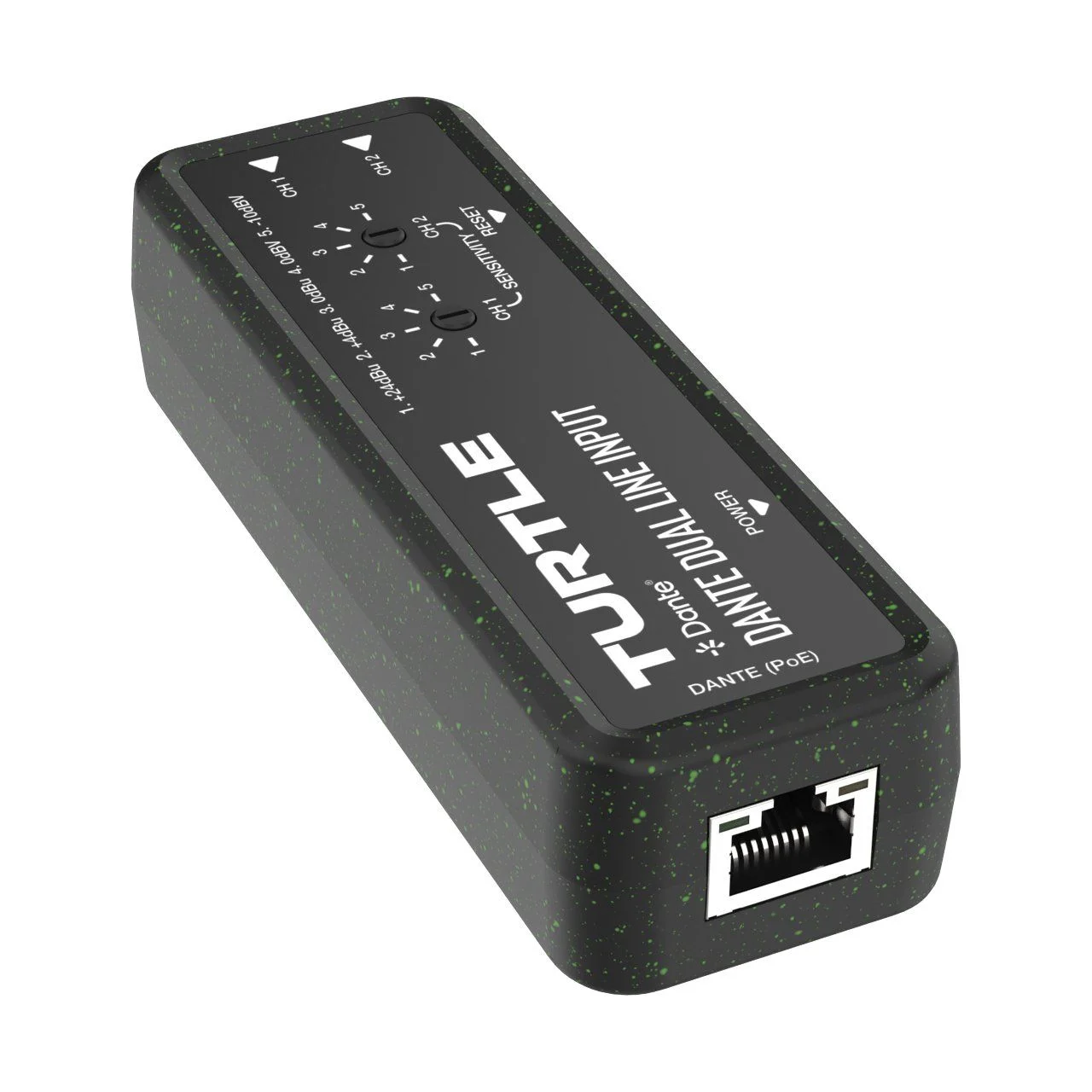 Turtle TAV-D2LEN Dante Dual Channel Analog Line Input Adapter with Gain Controls