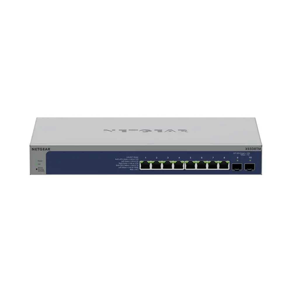 NETGEAR XS508TM – 8P 10G/MG Smart Switch