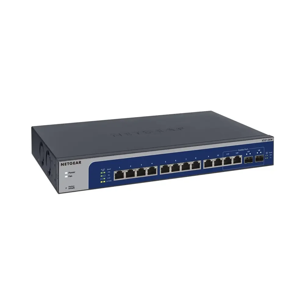 NETGEAR XS512EMv2 – 12PT 10G/MULTI-GIG EASY Smart Switch