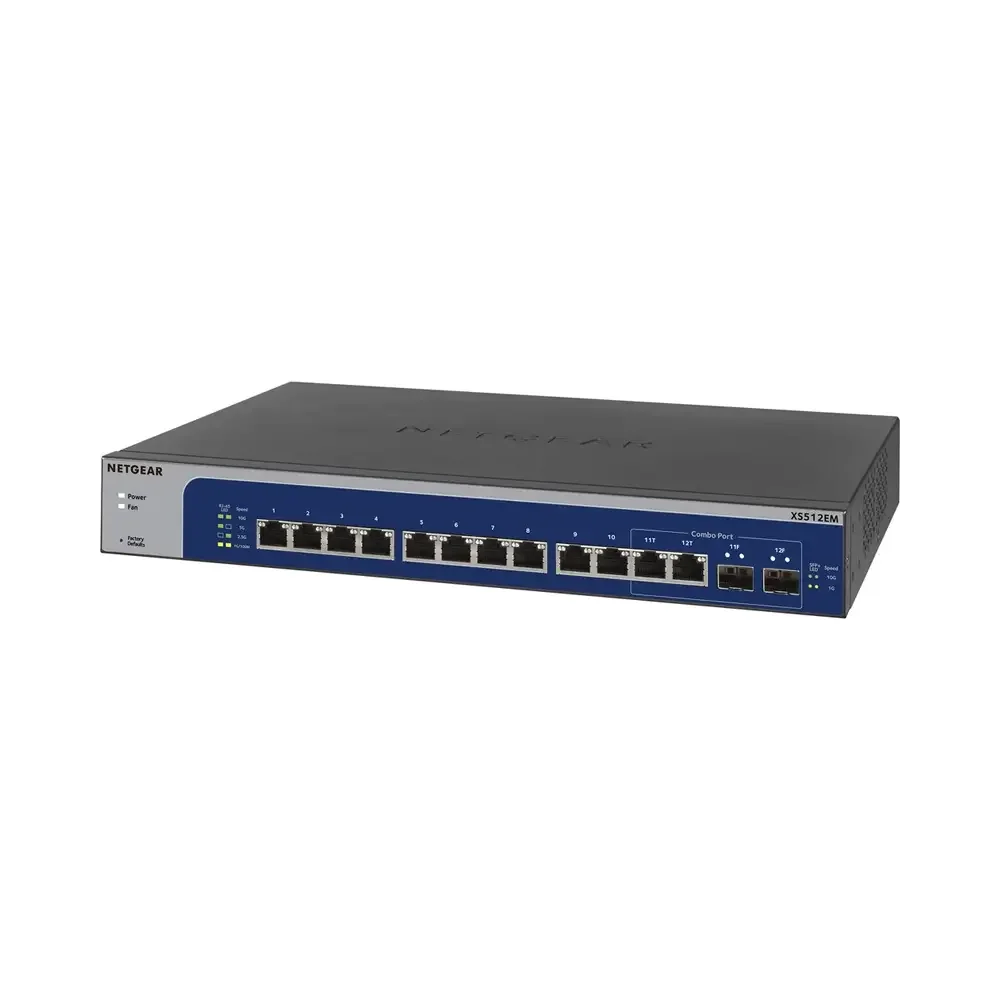 NETGEAR XS512EMv2 – 12PT 10G/MULTI-GIG EASY Smart Switch