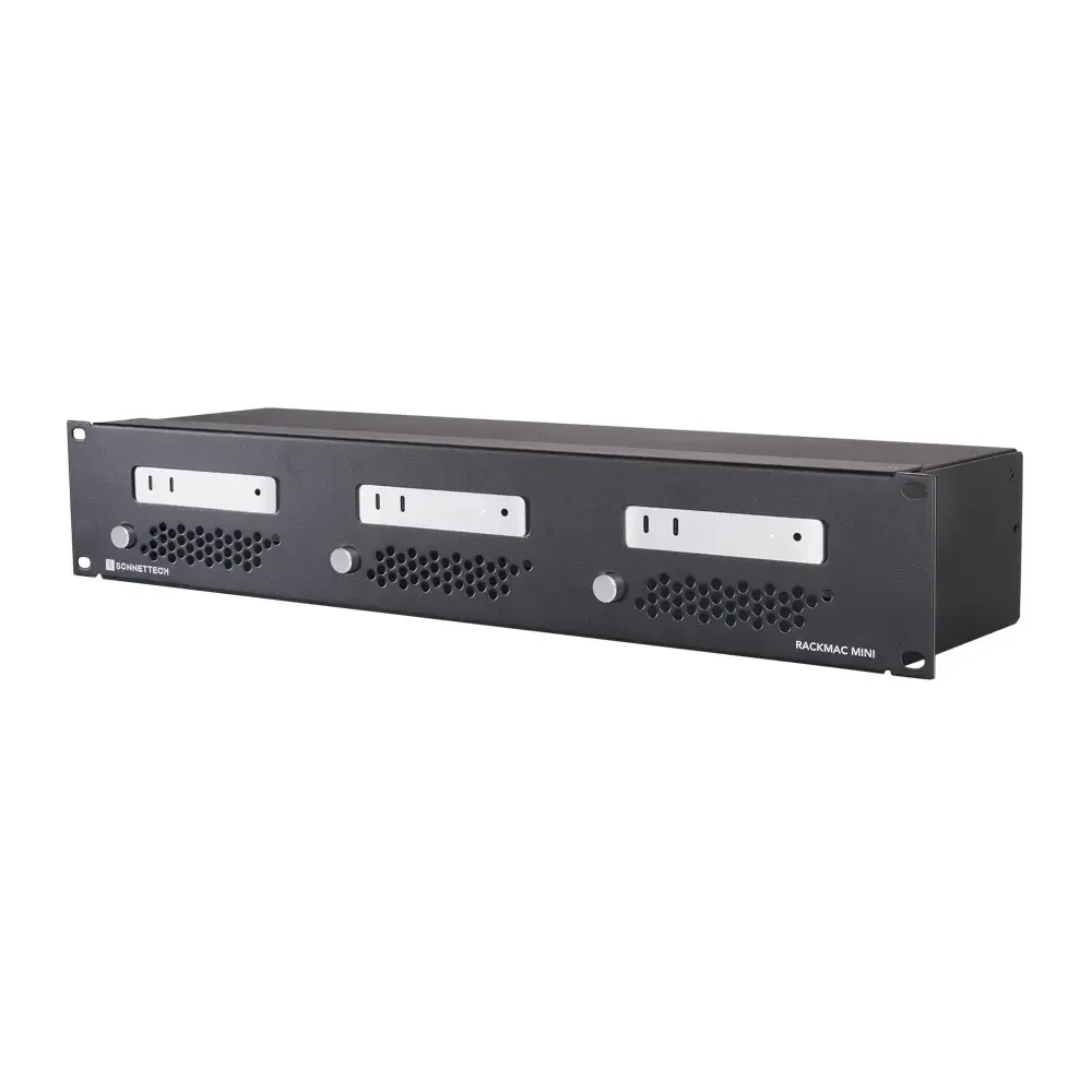 Sonnet RackMac mini (2024+) 3 Adet Mac mini için 2U Raf Montaj Kiti