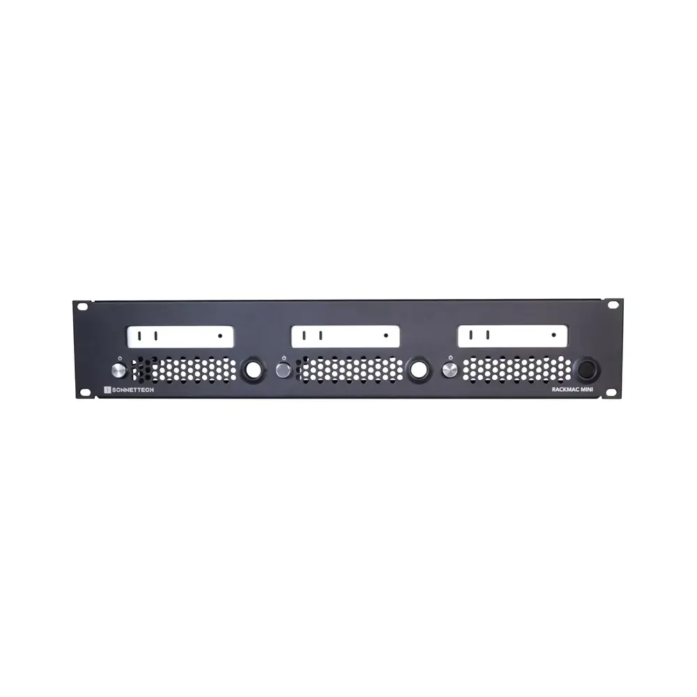 Sonnet RackMac mini (2024+) 3 Adet Mac mini için 2U Raf Montaj Kiti
