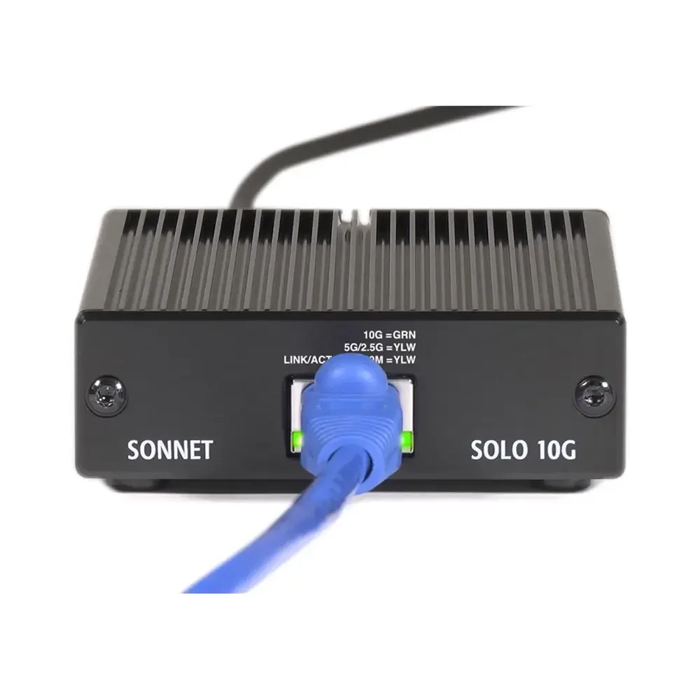 Sonnet Solo10G 10GBASE-T Thunderbolt – 10 Gigabit Ethernet Adapter