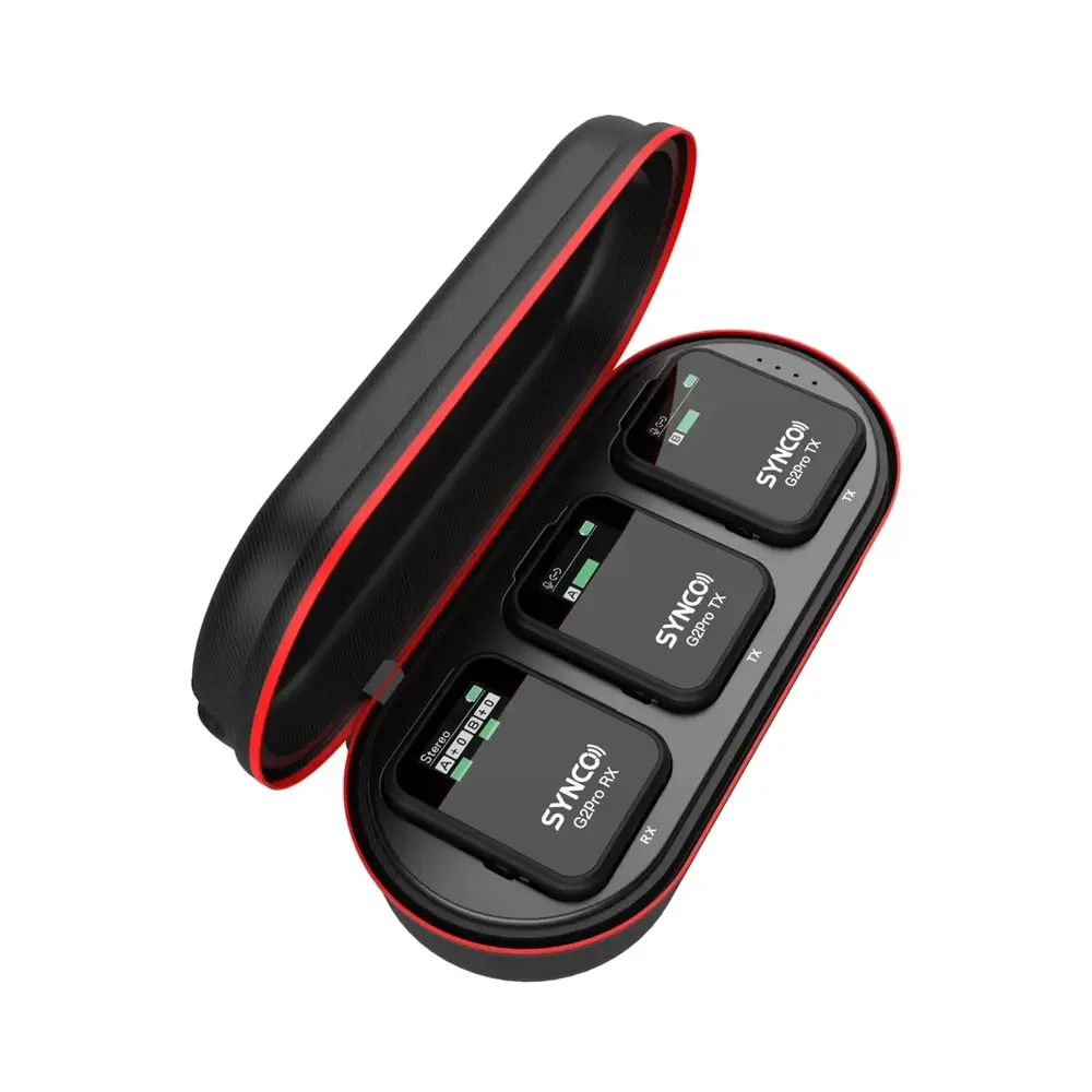 Synco G2A2 PRO Wireless Microphone System – For Cameras and Smartphones (2.4 GHz)