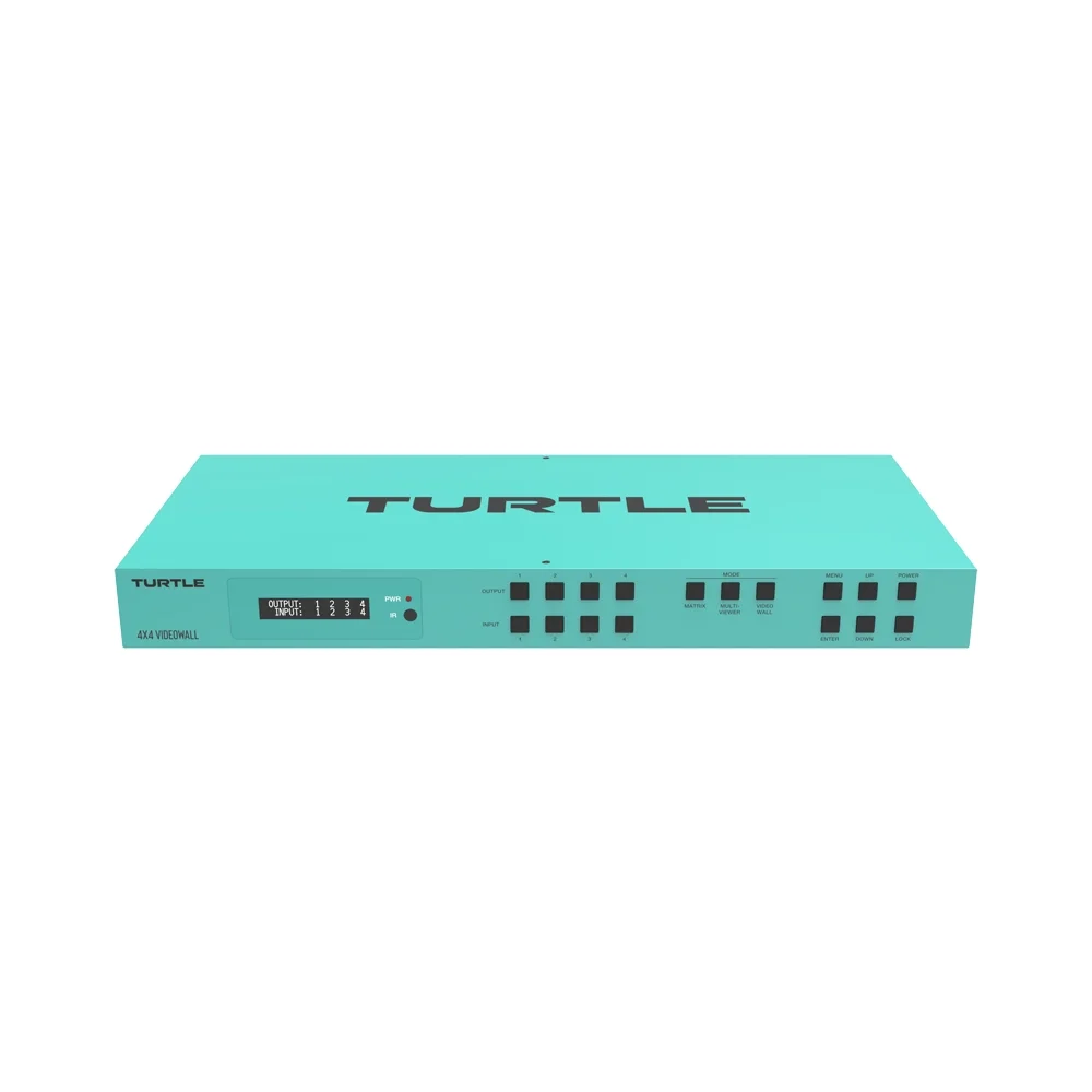 Turtle 4K60 4:4:4 4×4 Video Wall Matrix and Multi-Viewer