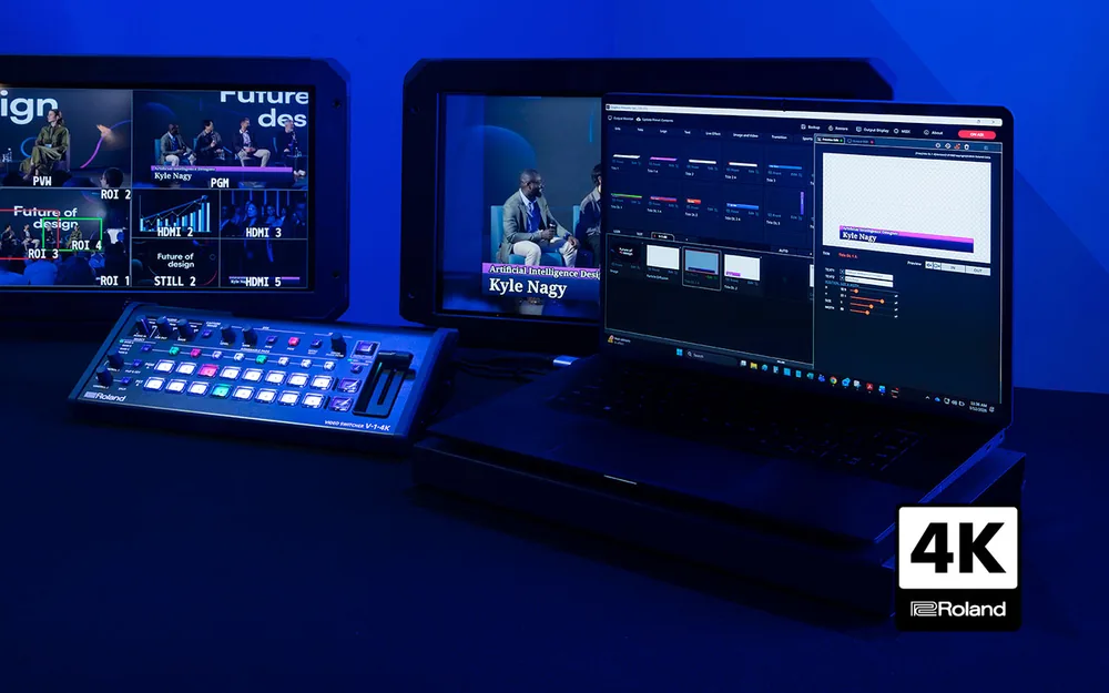 Roland V-1-4K - HD ve 4K kaynaklar için ölçeklemeli HDMI bağlantıları