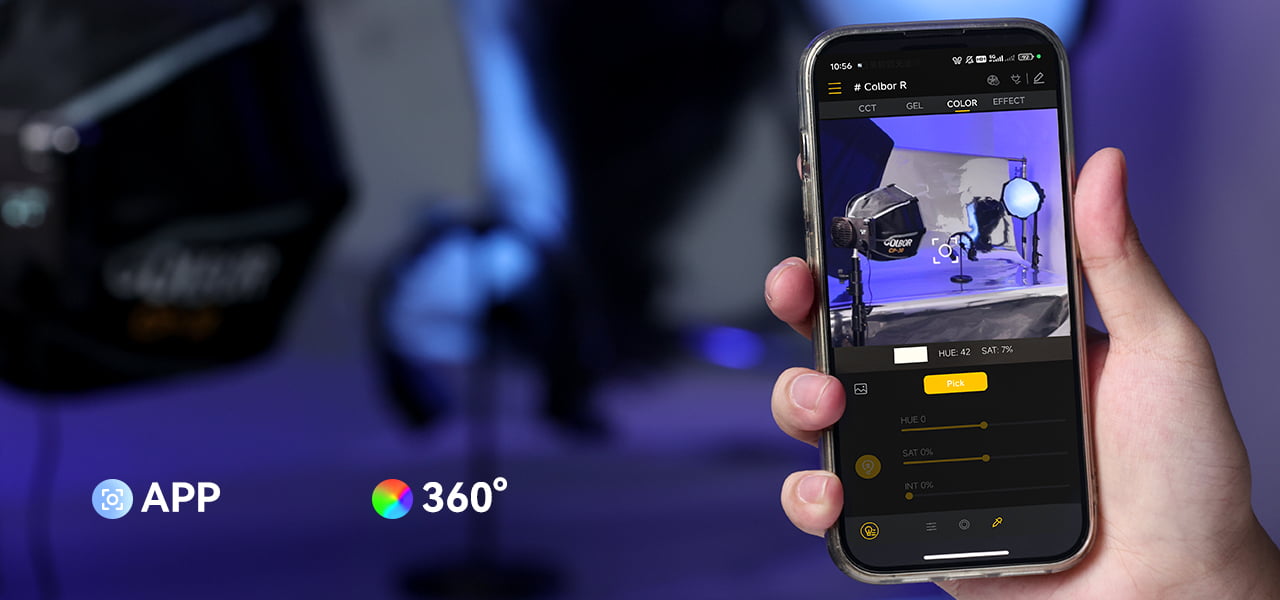 COLBOR Wonder Kit has two options of video lighting kits featuring RGB lighting and smart color picking via the app.